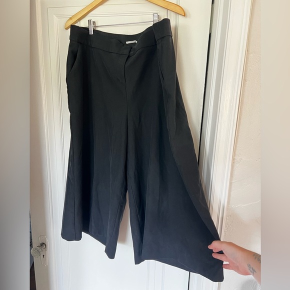 Lane Bryant The Allie Black Wide Leg Culotte Pants Plus Size 18R Work Trousers - Picture 3 of 8